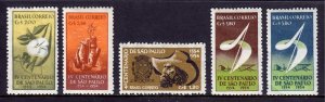 Brazil - Scott #734-738 - MH - Creasing - SCV $10