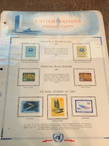 UNITED NATIONS MINT COLLECTION ON ALBUM PAGES