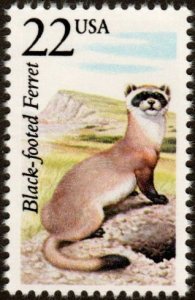 United States 2333 - Mint-NH - 22c Black-footed Ferret (1987) (cv $1.00)