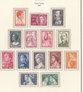 Greece # 604-617, Greece's Royal Family, Mint NH, 1/2 Cat.