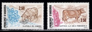 Andorre (French) Andorra Scott 406-407 MNH** stamp set