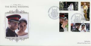 Barbados Royalty Stamps 2018 FDC Prince Harry & Meghan Royal Wedding 4v Set