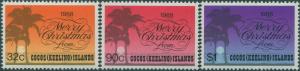 Cocos Islands 1988 SG204-206 Christmas set MNH