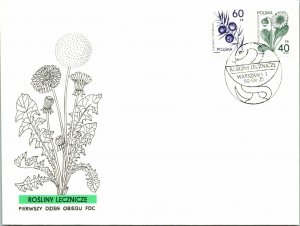 Poland 1989 FDC - Medicinal Plants - F12592