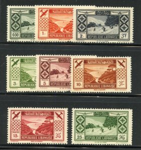 LEBANON 1936 AIRMAILS VIEWS SCOTT #C49/56  MINT NEVER HINGED