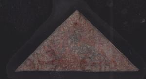 Cape of Good Hope Sc 3c used 1857 1p rose Triangular, Watermark Sideways XF 