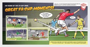 Stamps of Jersey  (pre order) 2022 -150 Years of the FA Cup Final - Souvenir M/S