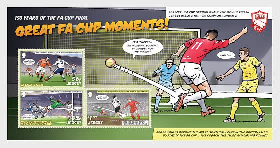 Stamps of Jersey  (pre order) 2022 -150 Years of the FA Cup Final - Souvenir M/S