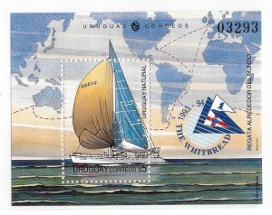 Uruguay 1993 Whitbread Trans-Global Yacht Race Sc 1506 S/S MNH C6