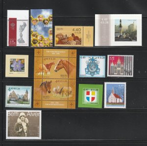 Estonia 543-554 Sets MNH Various