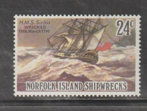 SC293 Norfolk Island 1981 Shipwrecks used