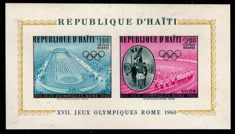 Haiti - Mint Souvenir Sheet Scott #C165a (Olympic Games)