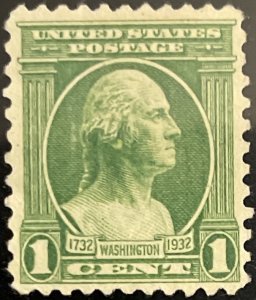 Scott #705 1932 1¢ Washington Bicentennial unused no gum
