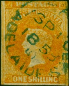 South Australia 1858 1s Orange SG12 Fine Used