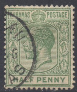 Bahamas Scott 49 - SG81, 1912 George V 1/2d used