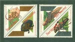 SURINAM 1289-90 MNH CV $13.25 BIN $6.75