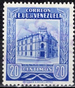 Venezuela 1953; Sc. # 654; Used Single Stamp