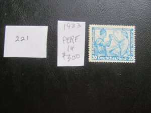 Germany 1933 MNH  SC B55a WAGNER SINGLE VF/XF 950 EUROS (221) NEW COLL.
