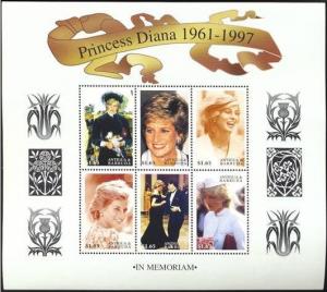 ANTIGUA BARBUDA SHEET MNH LADY DIANA PRINCESS WALES ROYALTY