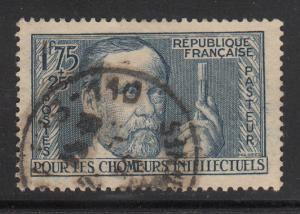 France 1938 used Scott #B59 1.75fr + 25c Louis Pasteur