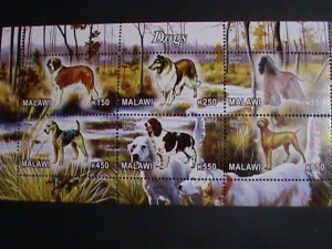 Malawi Stamp:2012-Beautiful Dogs CTO Stamp sheet