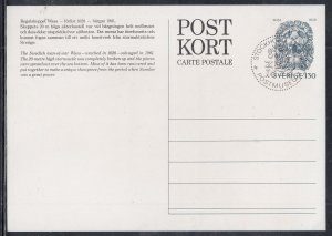 Sweden - Postal Museum Cancel on 1.3 Kr Post Card