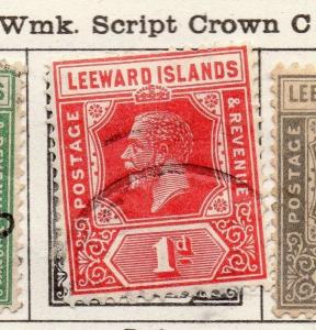 Leeward Islands 1921-22 Early Issue Fine Used 1d. 261157