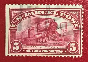 1913 US Scott Q5 used 5 cent Mail Train Parcel Post Lot 1114