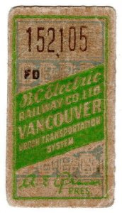 (I.B) Canada Railway : British Columbia Electric Railway 25c (Vancouver)