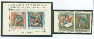 Colombia #C388/C439-C440 Mint (NH) Souvenir Sheet