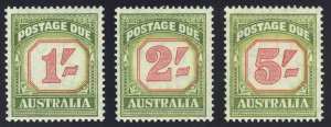 Australia 1953 Postage Due set complete superb MNH. SG D129-D131. SC J81-J83.