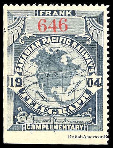 CANADA-g-b-REVENUES-TELEPHONE & TELEGRAPH TCP17  Mint (ID # 82780)