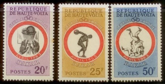 Burkina Faso 1963 SC# 108-10 MNH L163
