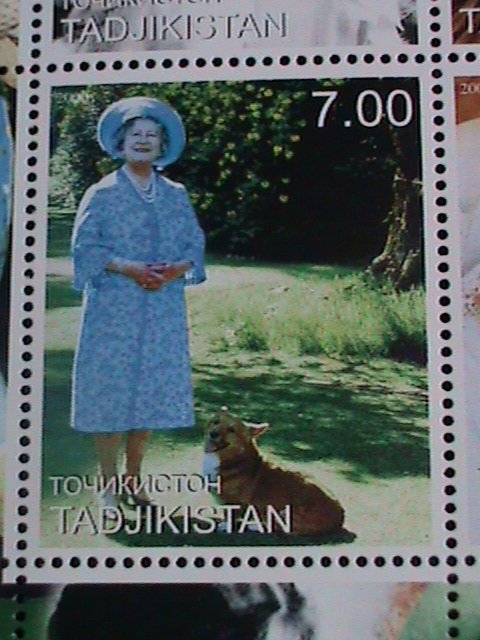 Tajikistan Stamp:2000- Queen Mother's 100th Birthday  MNH Stamp sheet-