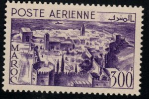 French Morocco Scott C40 MH* Kasbah of Rabat airmail stamp
