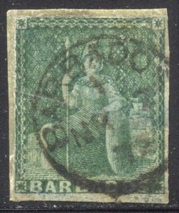 Barbados 5 SG 11 Used SOTN F/VF 1858 SCV $230.00