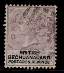 BRITISH BECHUANALAND QV SG10, 1d lilac & black, FINE USED.