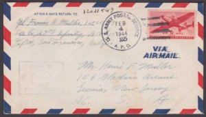 NEW GUINEA 1944 US Forces airmail cover ex APO25...........................A2318