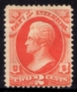 US Stamp #O16 Unused - Phabulous Revenue 'DEPT. of the INTERIOR' Official Issue.