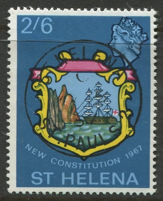 STAMP STATION PERTH St Helena #196 Badge of St Helena 1967 VFU