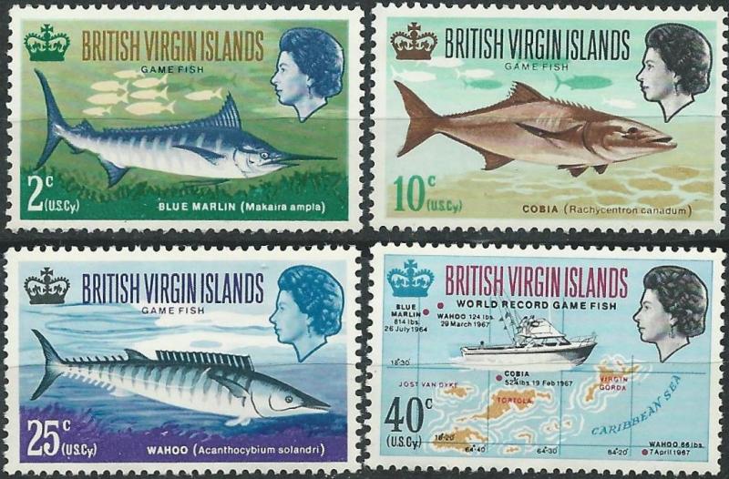 Virgin Islands # 186-89 Record Game Fish  (4)  Mint NH