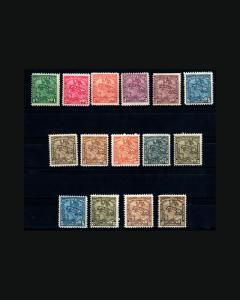 VINTAGE:CUBA 1914 oglh  SCOTT 253-262  LOT  9800