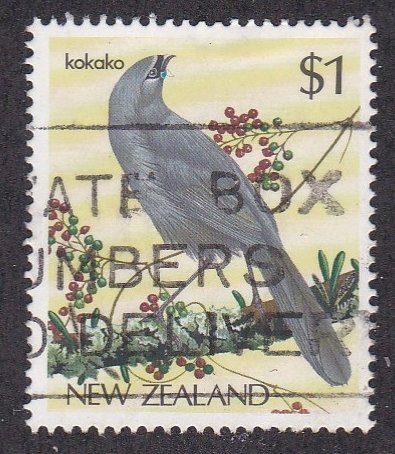 New Zealand # 768, Native Birds - Kokako, Used, 1/3 Cat.