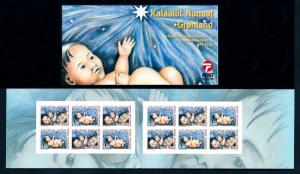 [94327] Greenland 2009 Christmas Self adh. Booklet Jul 14  MNH