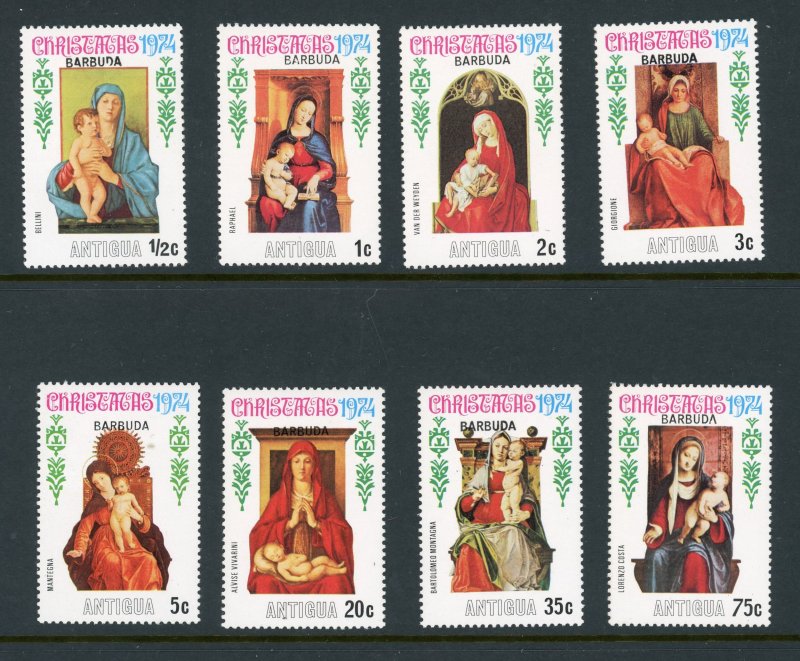 Barbuda 196-203 MNH 1974 Overprint