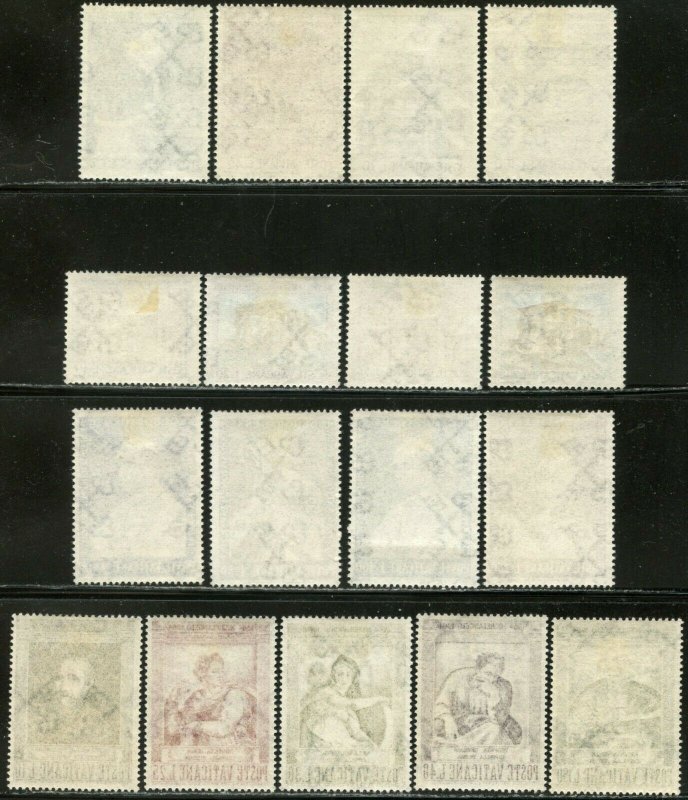 VATICAN Sc#375-403 Eight Sets 1964 Year Complete Mint OG LH