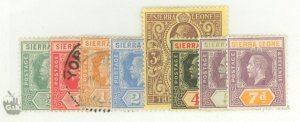 Sierra Leone #103/112 Unused