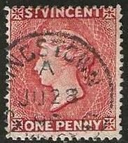 St. Vincent 43, used. 1885. (S1139)