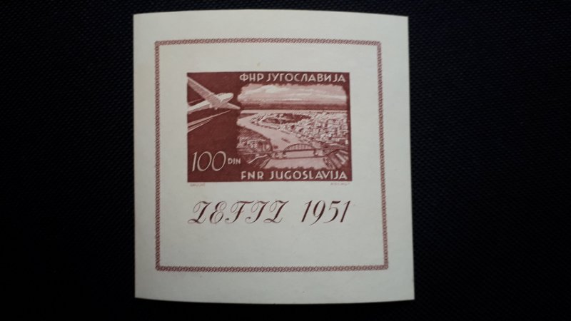 Yugoslavia 1951. ZEFIZ ** MNH Block