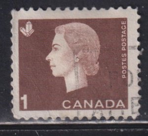 Canada 401 Queen Elizabeth II 1¢ 1963